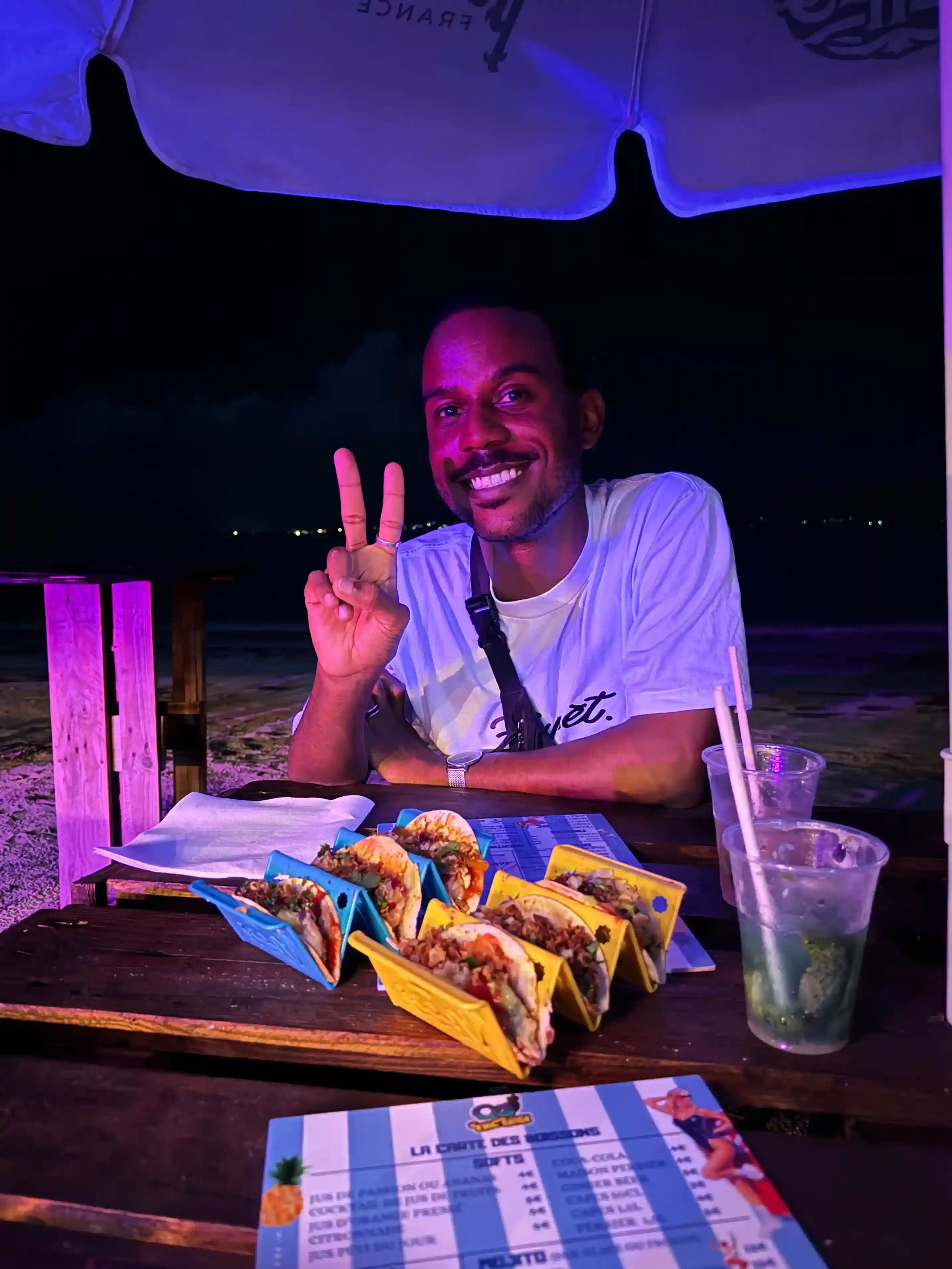 QG on the beach
